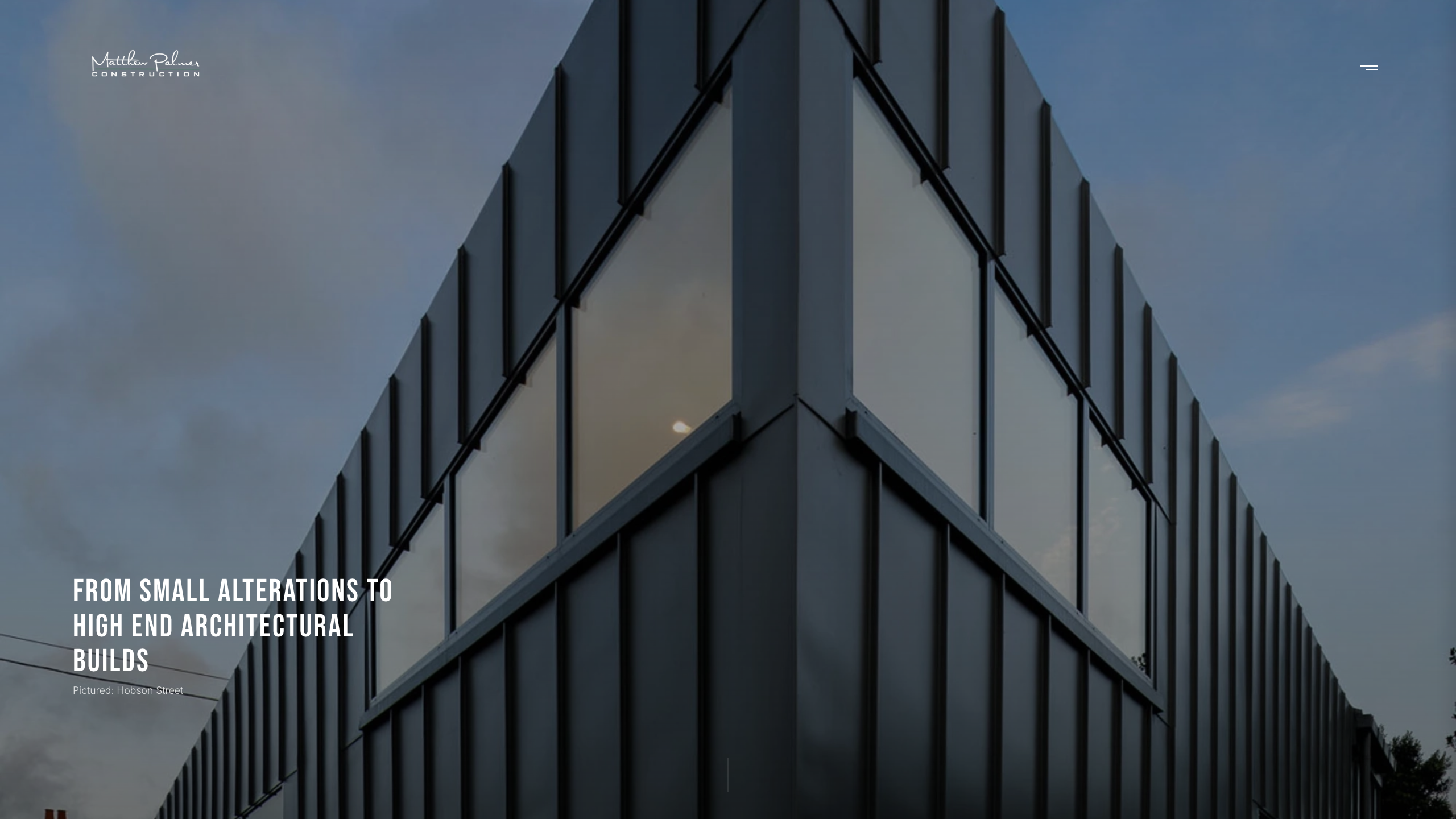 Matthew Palmer Construction website